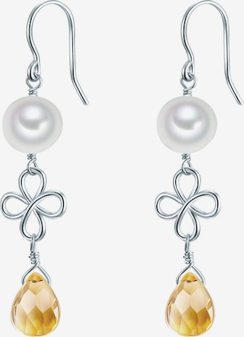 Boucles d'oreilles Valero Pearls en mélange de couleurs : devant