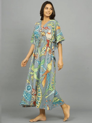 PfauGermany Summer Dress 'KAFTAN Free Size Brustumfang – 170 cm . Länge 130 cm' in Grey: front