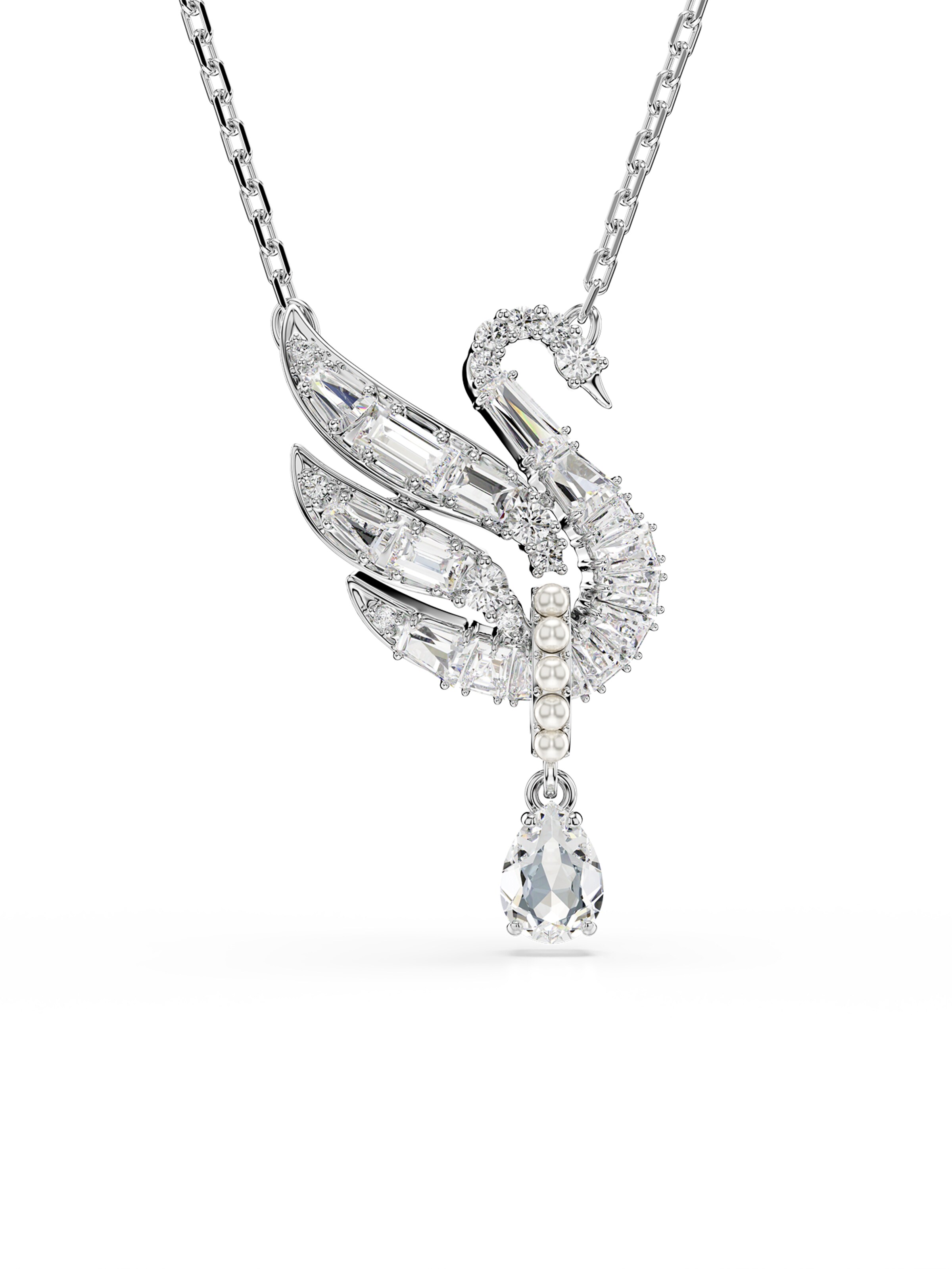 Swarovski Necklace 'Swan' in Silver