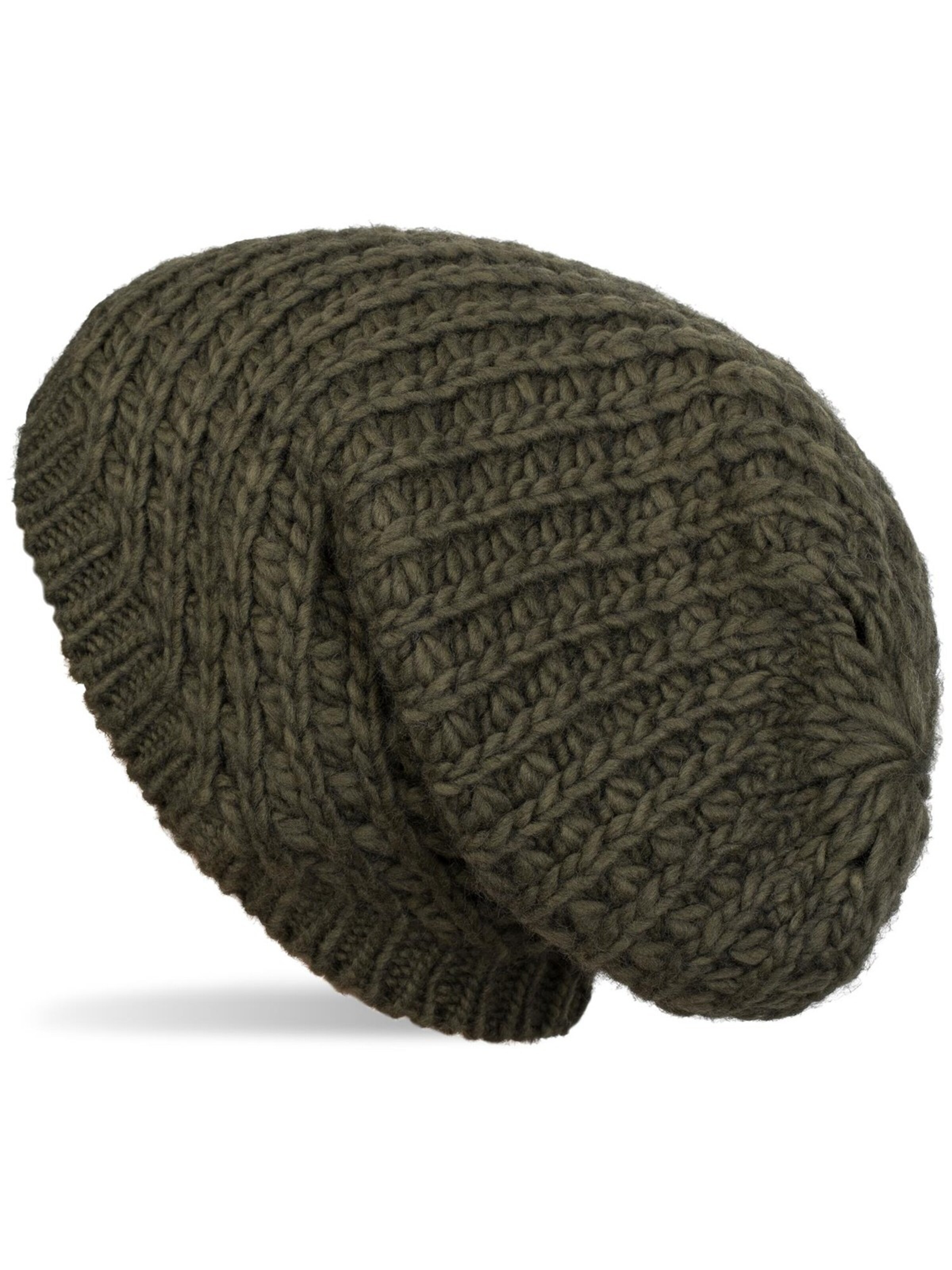 styleBREAKER Beanie 'Grobstrick Beanie Mütze' in 55-57 in Olive, Item view