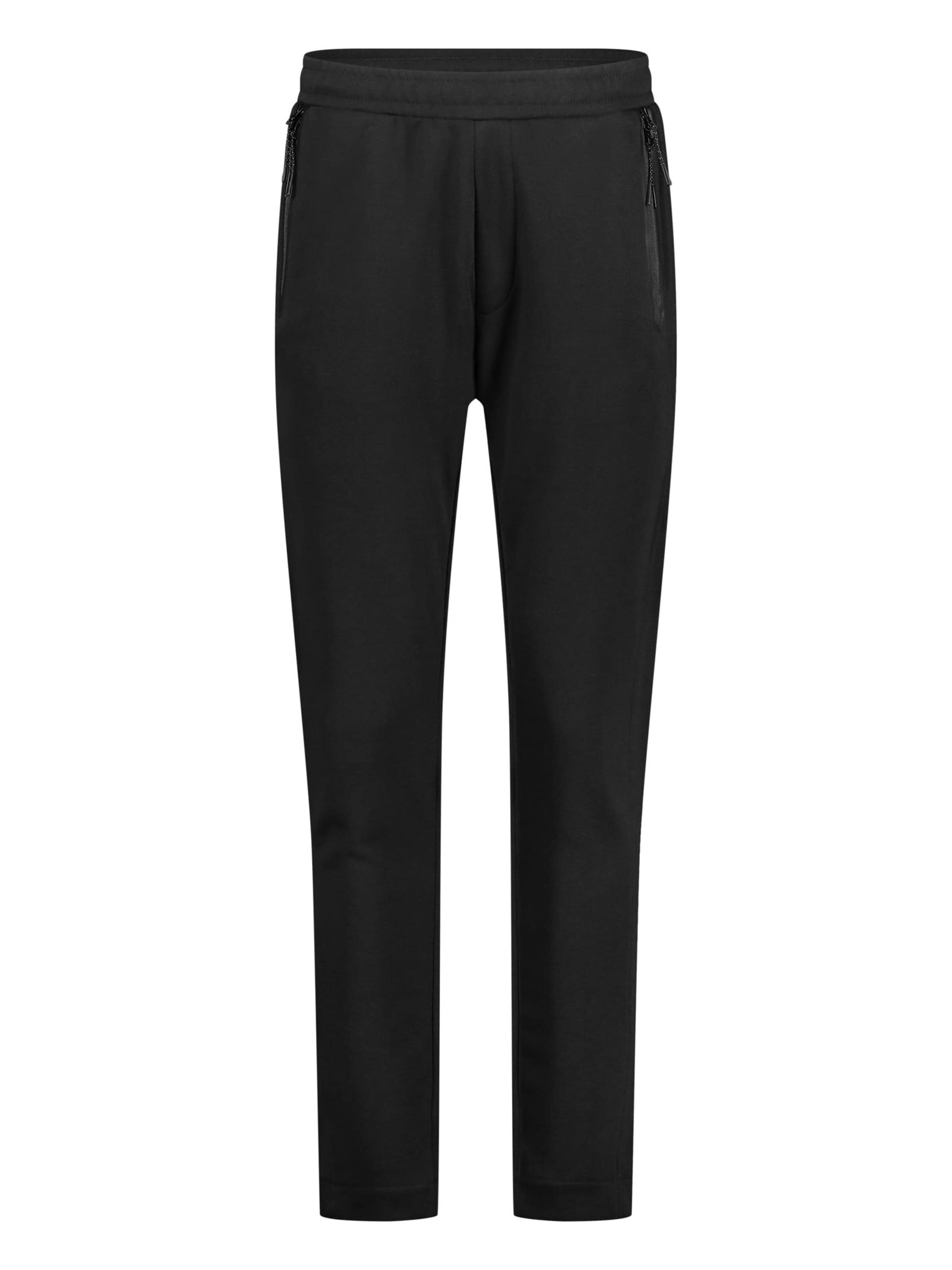 SUPERREBEL® GEAR Slim fit Trousers 'Jeff' in Black: front