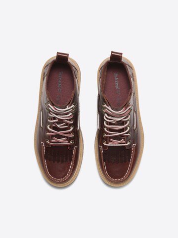 TIMBERLAND Schnürstiefelette in Rot