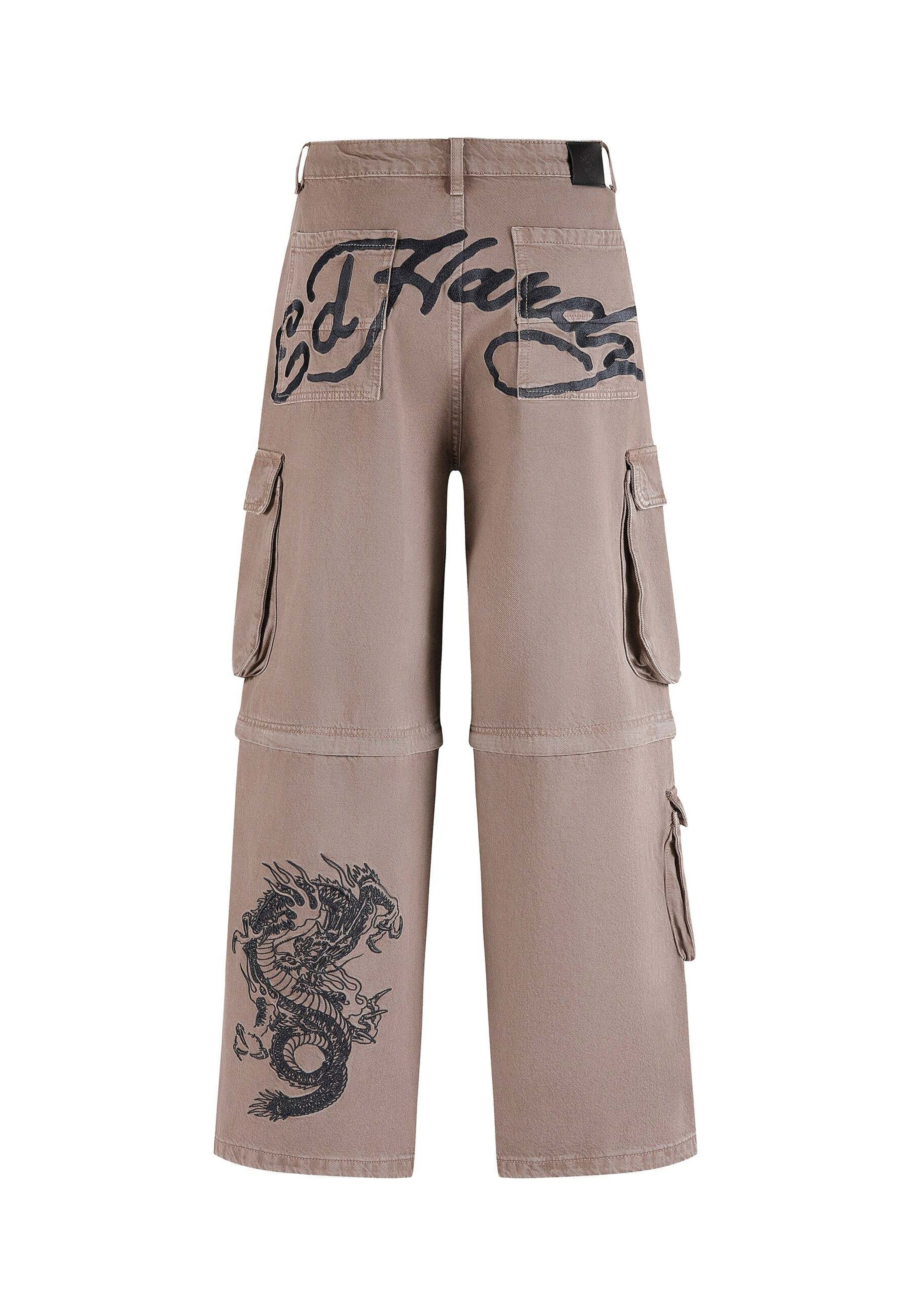 Ed Hardy - Loosefit Vaquero en beige