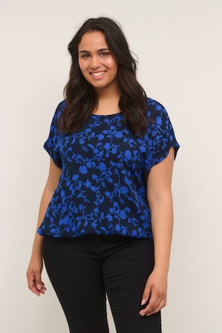 Camicia da donna 'Lokana' di KAFFE CURVE in blu