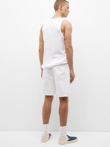 Loosefit Jean Pull&Bear en blanc