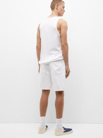 Pull&Bear Loosefit Shorts in Weiß