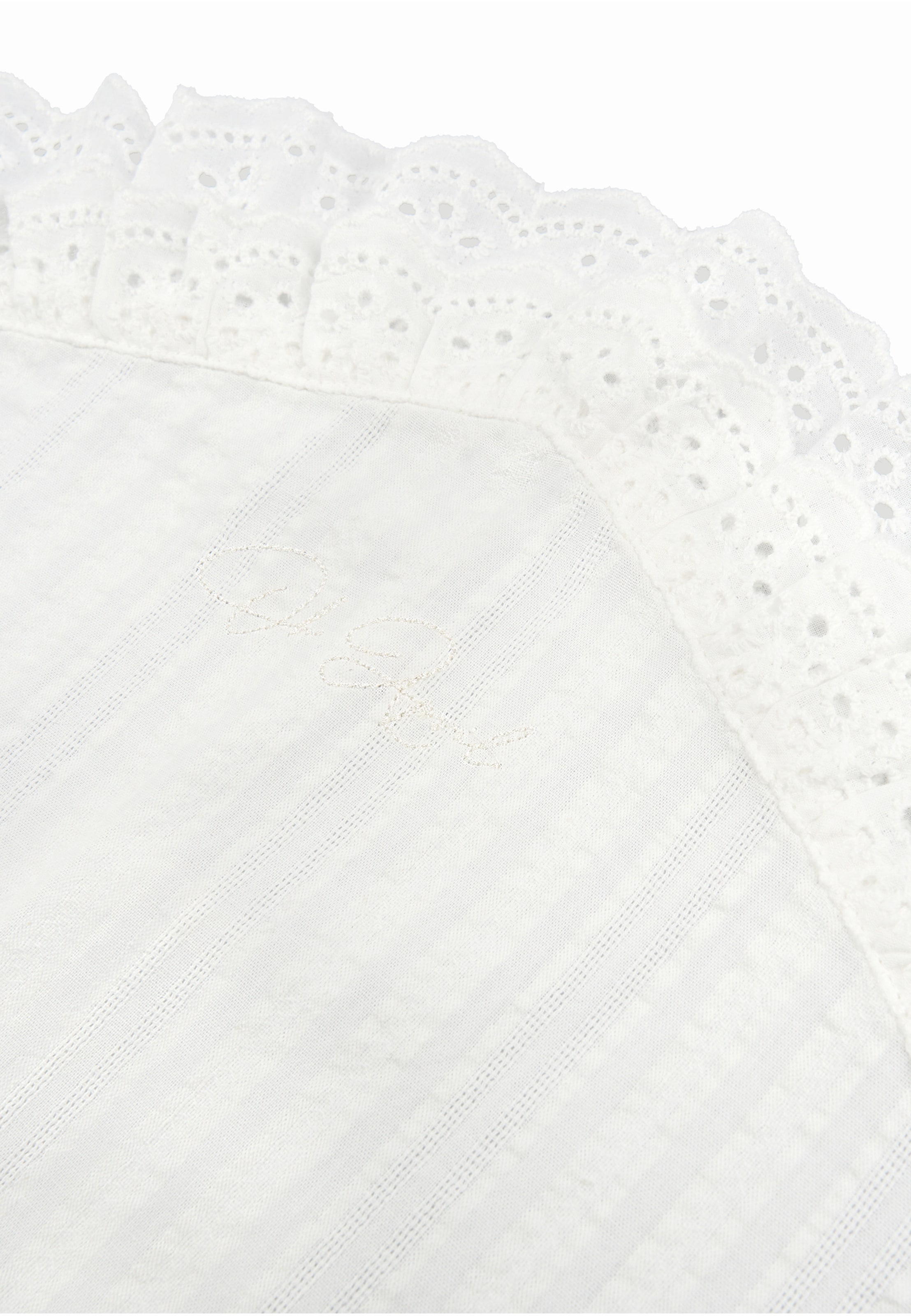 Foulard 'Elvie' di OH APRIL in bianco