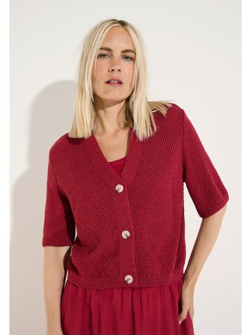 MORE & MORE Strickjacke in Rot: Vorderseite