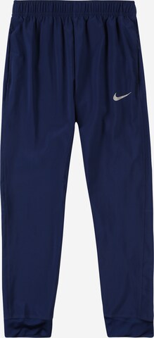 NIKE - Regular Calças de desporto em azul: frente