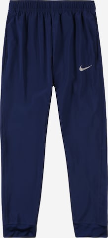 NIKE Regular Workout Pants in Blue: front