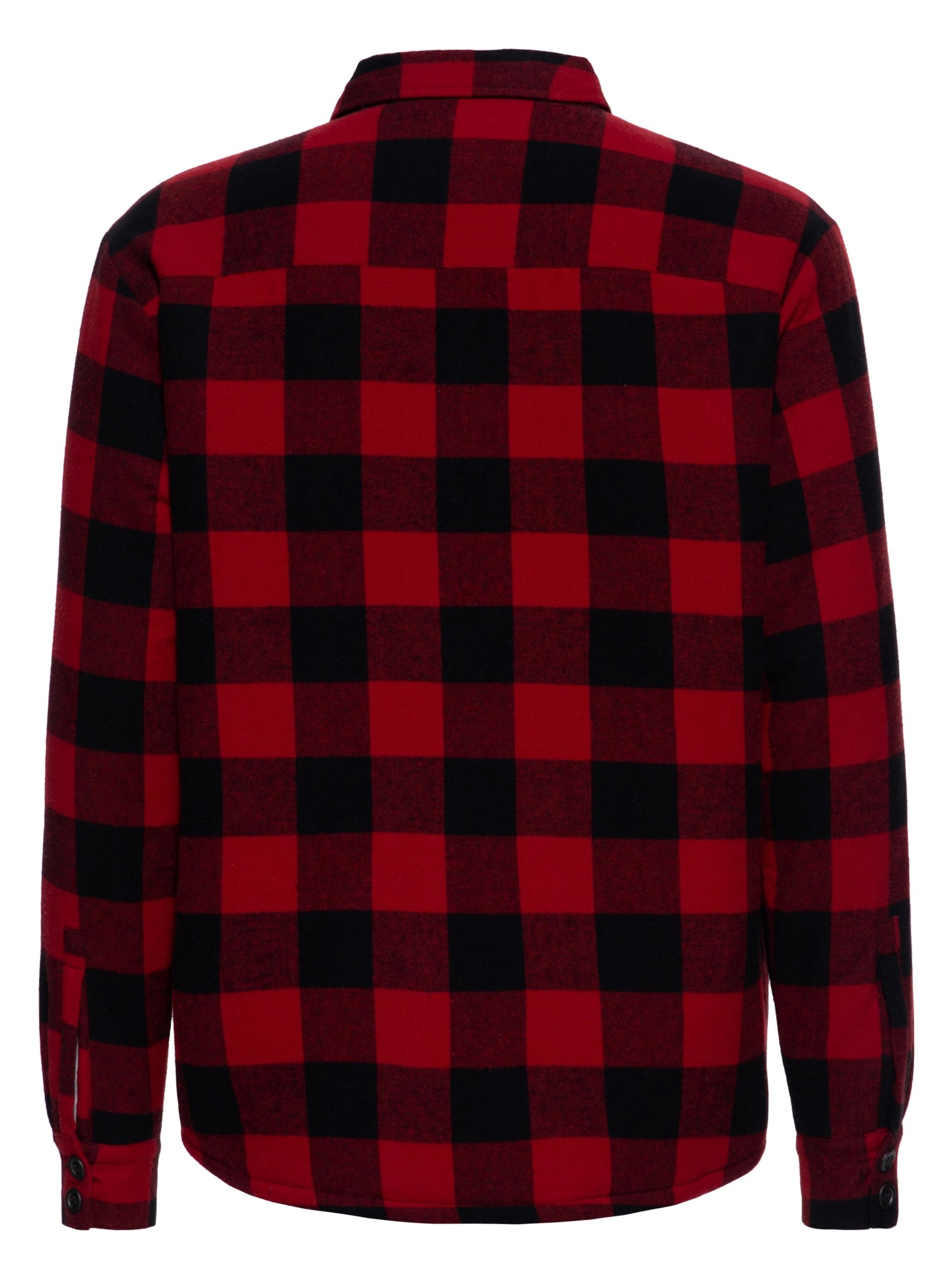 King Kerosin Regular fit Button Up Shirt in Red