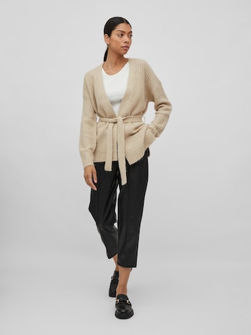 VILA Knit Cardigan 'Felo' in Beige