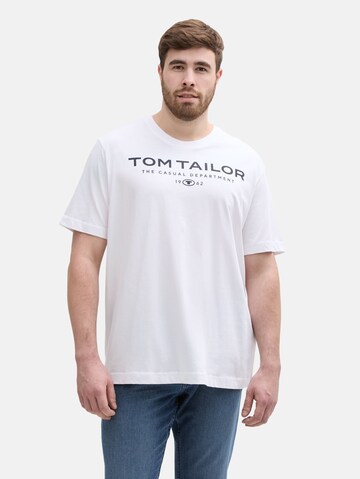 TOM TAILOR Men + - Camiseta en blanco: frente