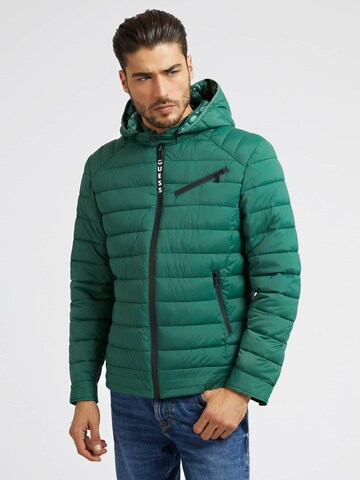 GUESS Performance Jacket in Green: front