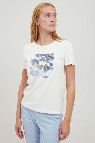 b.young Print-Shirt 'BYSANLA LEAF' in Weiß: predná strana