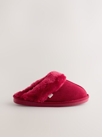 Pantoufle Next en rouge