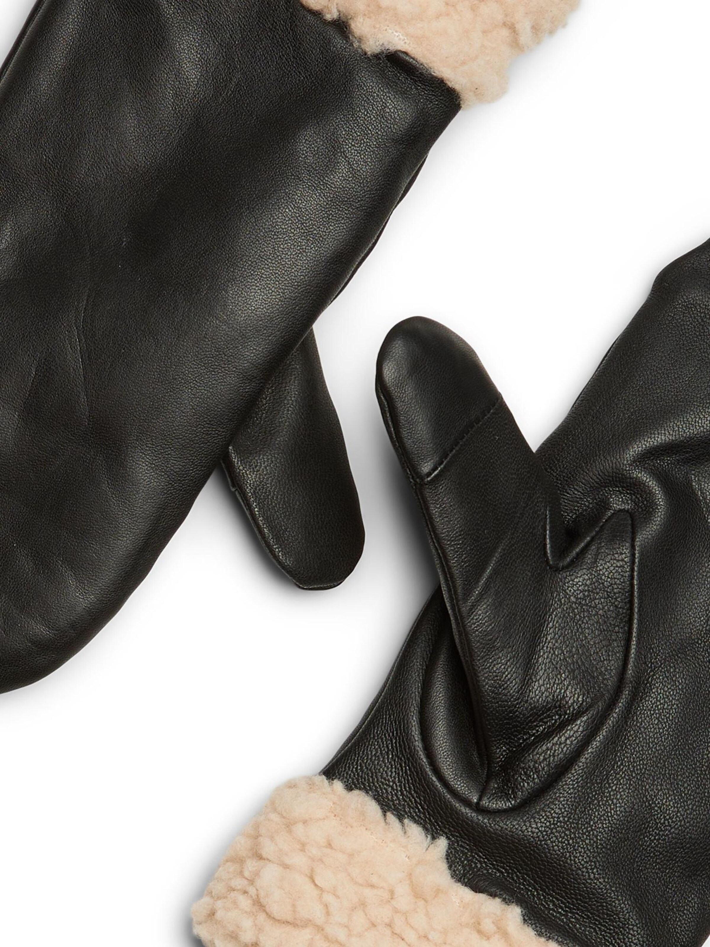 PIECES Fäustlinge 'JAY' in Schwarz