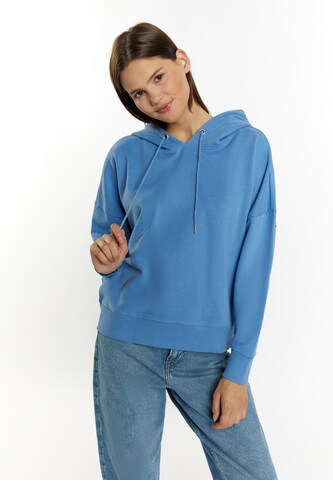 MYMO - Sweatshirt 'Blonda' em azul: frente