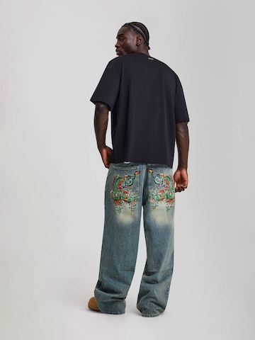 Ed Hardy Wide Leg Jeans i blå