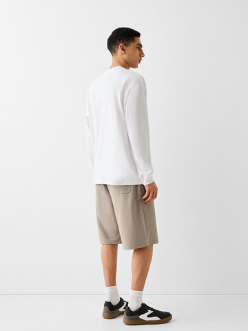 Loosefit Pantaloni di Bershka in beige