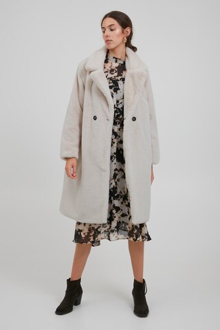 ICHI Winter Coat 'HAYA' in Grey