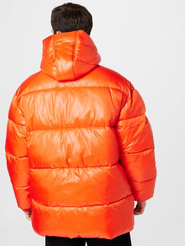 WEEKDAY Winter Jacket 'Ruben' in Orange