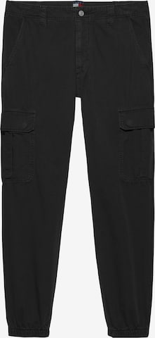 Tommy Jeans Cargo Pants 'Ryan' in Black: front
