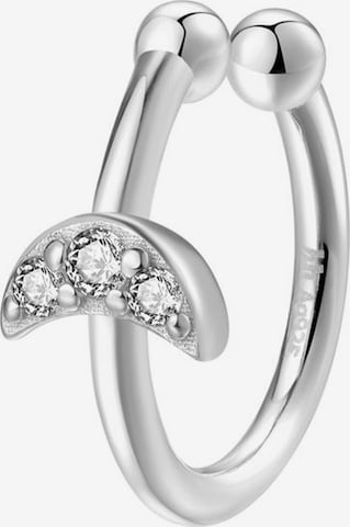 Hey Happiness - Pendientes 'Moon' en plata: frente