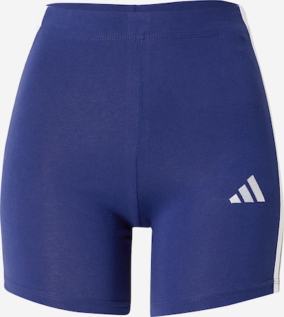 ADIDAS SPORTSWEAR Pantalon de sport 'Essentials' en bleu foncé / blanc, Vue avec produit