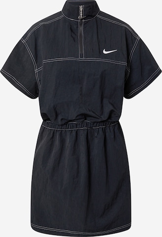 Nike SportswearHaljina - crna boja: prednji dio