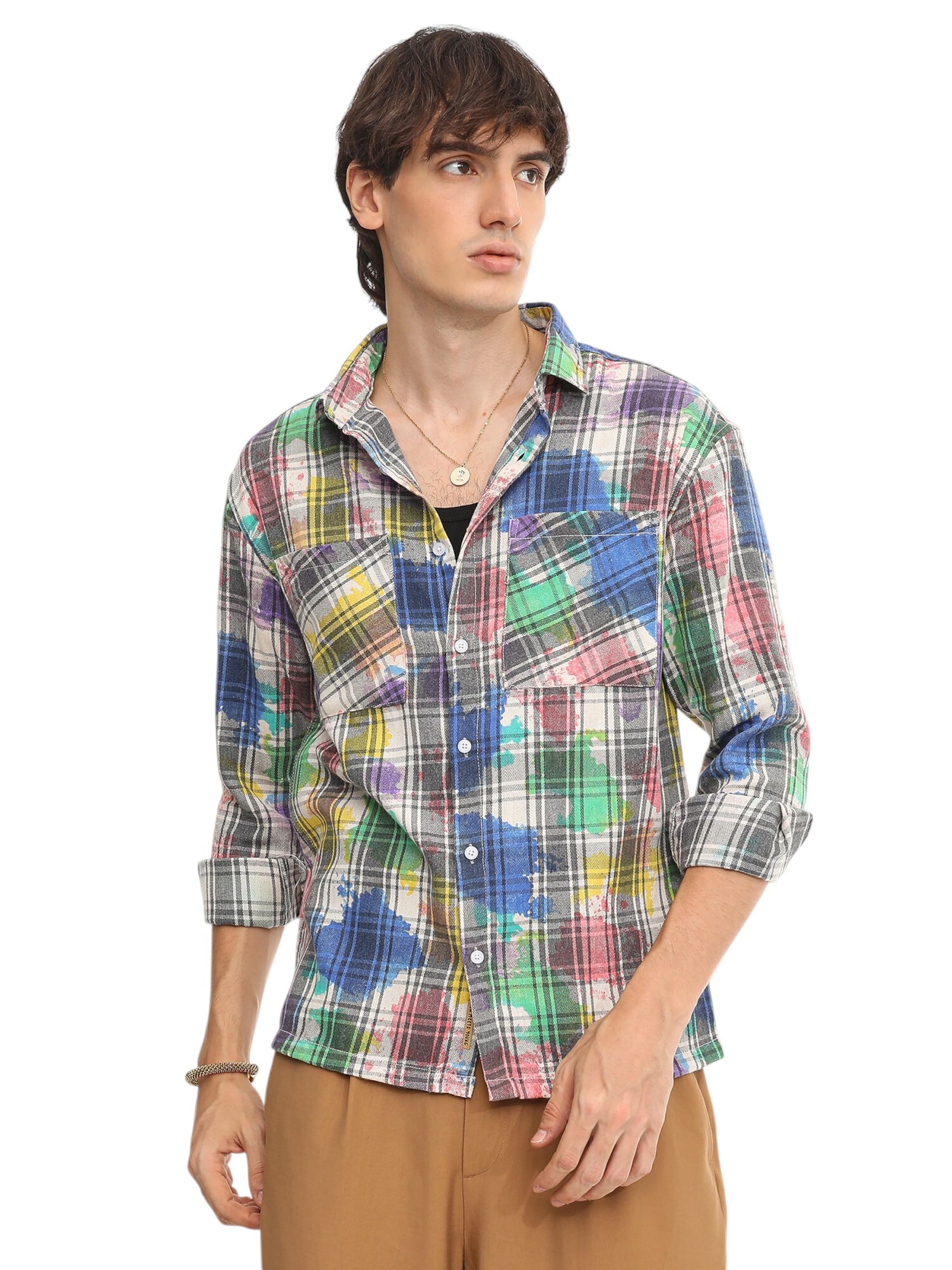 Campus Sutra Regular fit Πουκάμισο ' Tikvah ' σε ανάμεικτα χρώματα: μπροστά