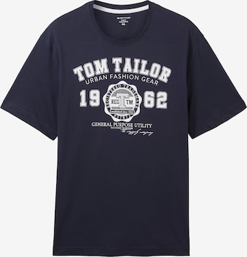 TOM TAILOR Men + Футболка в Синий: спереди
