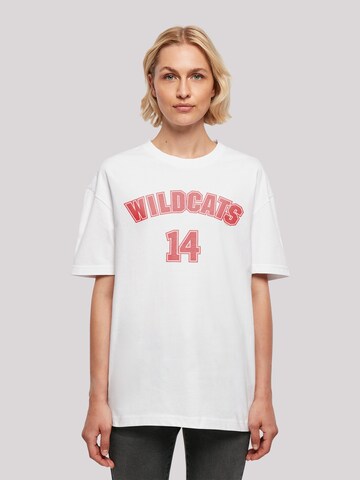 F4NT4STIC T-Shirt 'Disney High School Musical The Musical Wildcats 14' in Weiß: predná strana