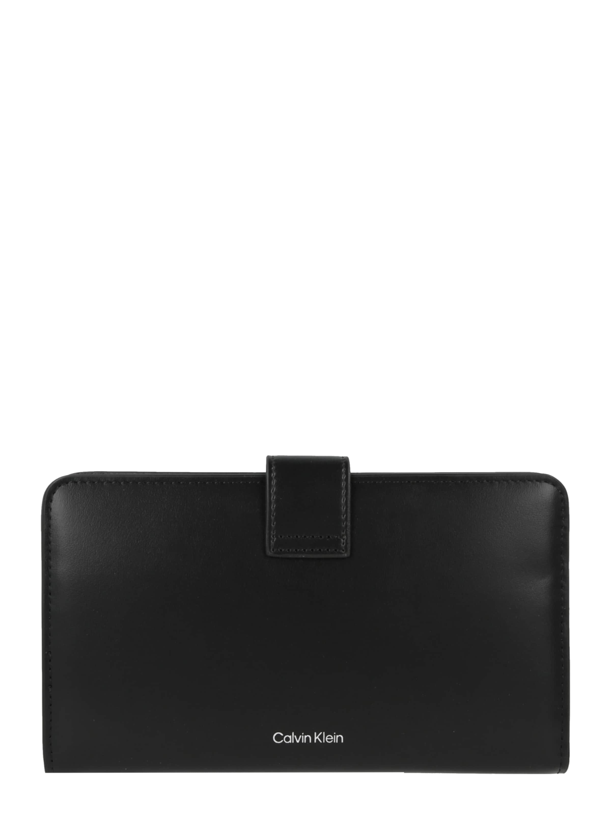 Porte-monnaies Calvin Klein en noir : devant