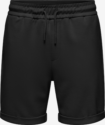 Only & Sons Shorts 'Newkodyl' in Schwarz: Vorderseite