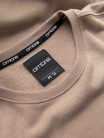 Ombre Sweatshirt 'OM-SSNZ-0136' in Beige