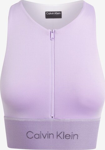 Calvin Klein Sport Bustier Sportmelltartók - lila: elől