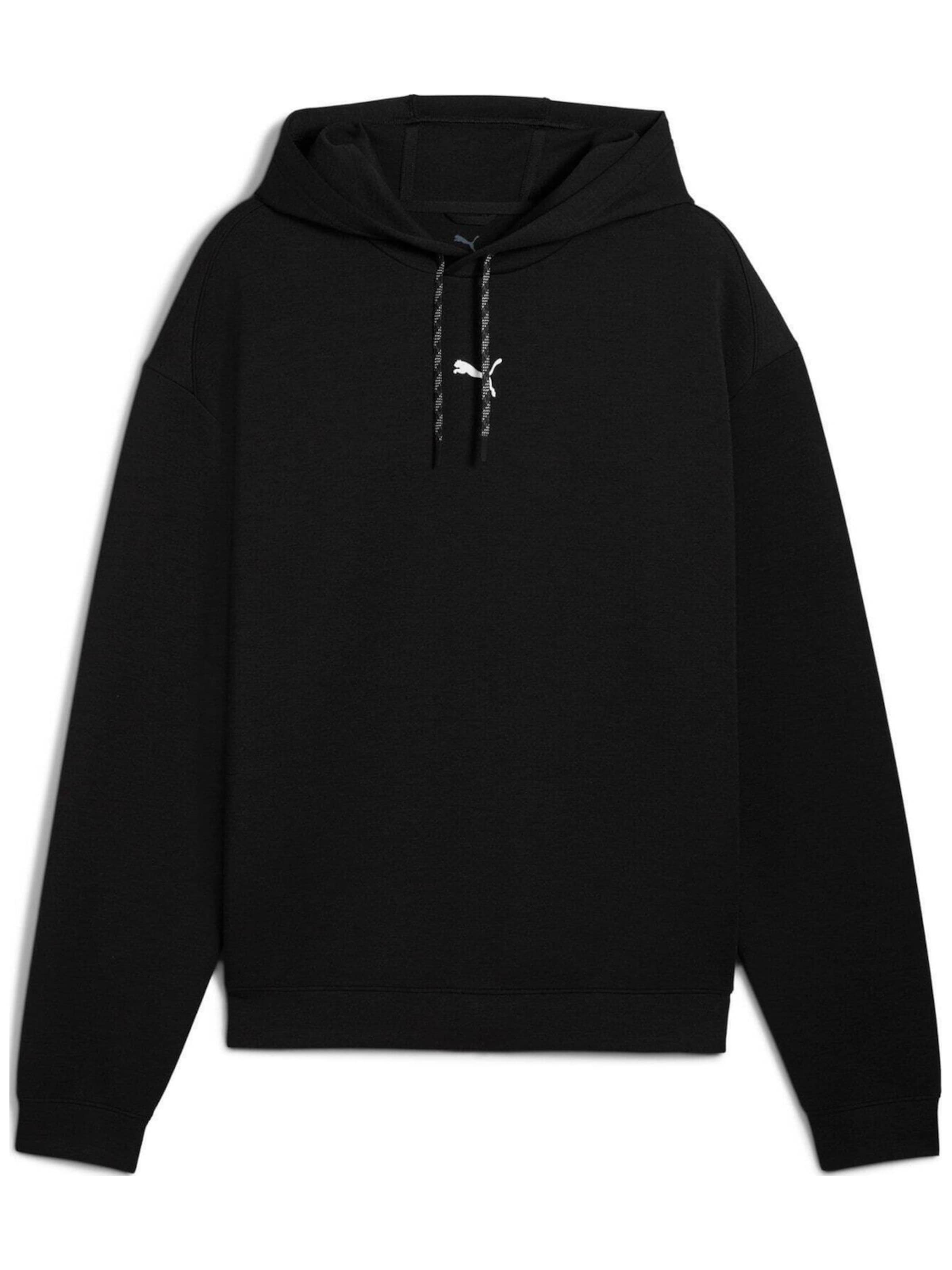 PUMA - Sudadera con cremallera 'Puma M Cloudspun Hoodie' en negro: frente