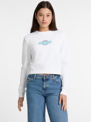 GUESS Sweatshirt in Weiß: Vorderseite