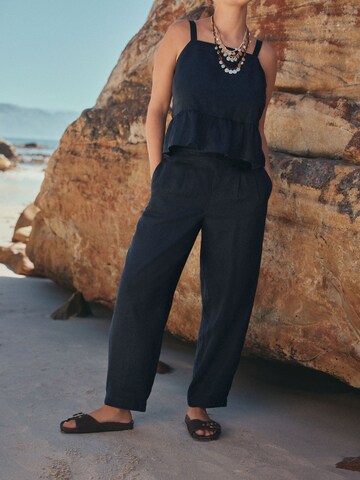 Barrel Pantaloni con pieghe 'N. Premium' di Next in blu