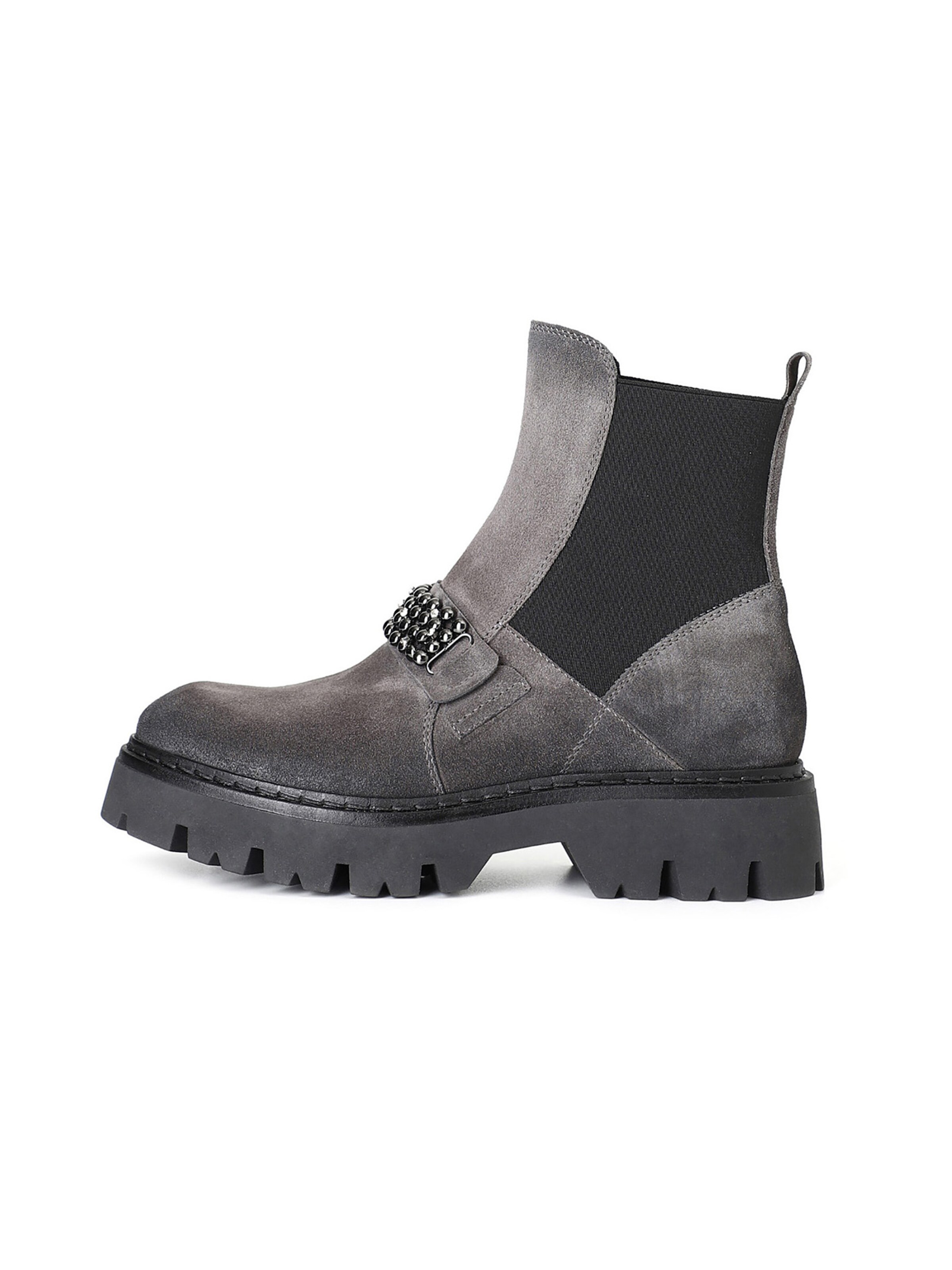 CAFè NOIR Enkellaarsjes in Grijs: voorkant