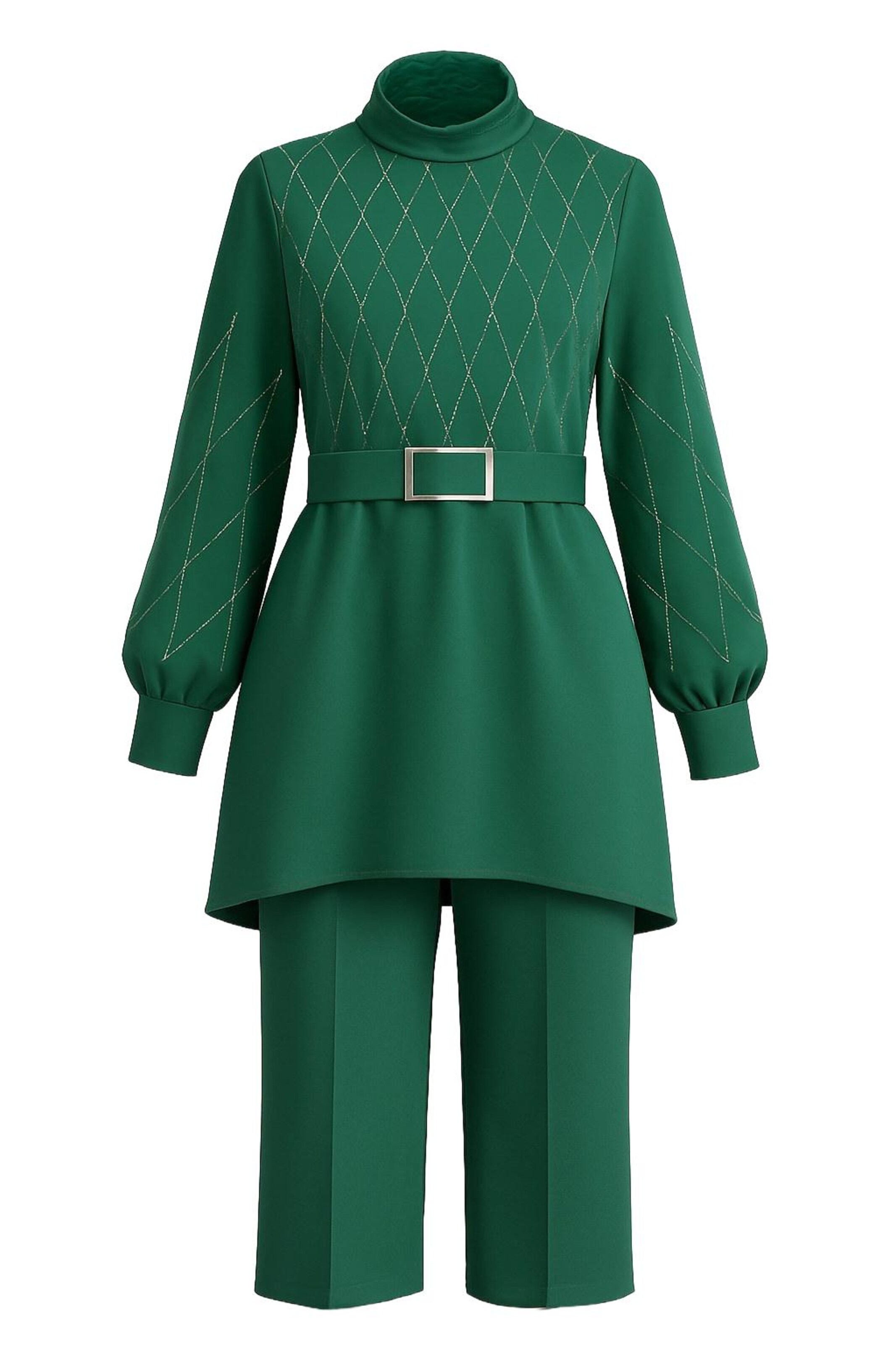 MODAMIHRAM Broekpak in Groen: voorkant