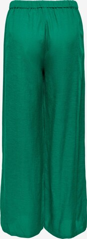 ONLY Wide leg Trousers 'VIVA LIFE' in Green