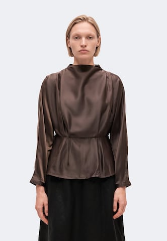 YAS - Blusa 'YASPELLA' en marrón: frente