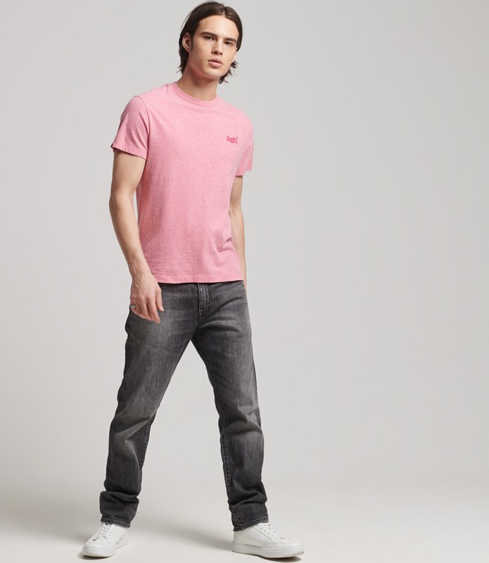 Superdry Tapered T-Shirt in Altrosa RE6692