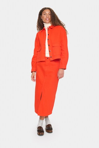 Veste mi-saison 'Ilu' SAINT TROPEZ en rouge