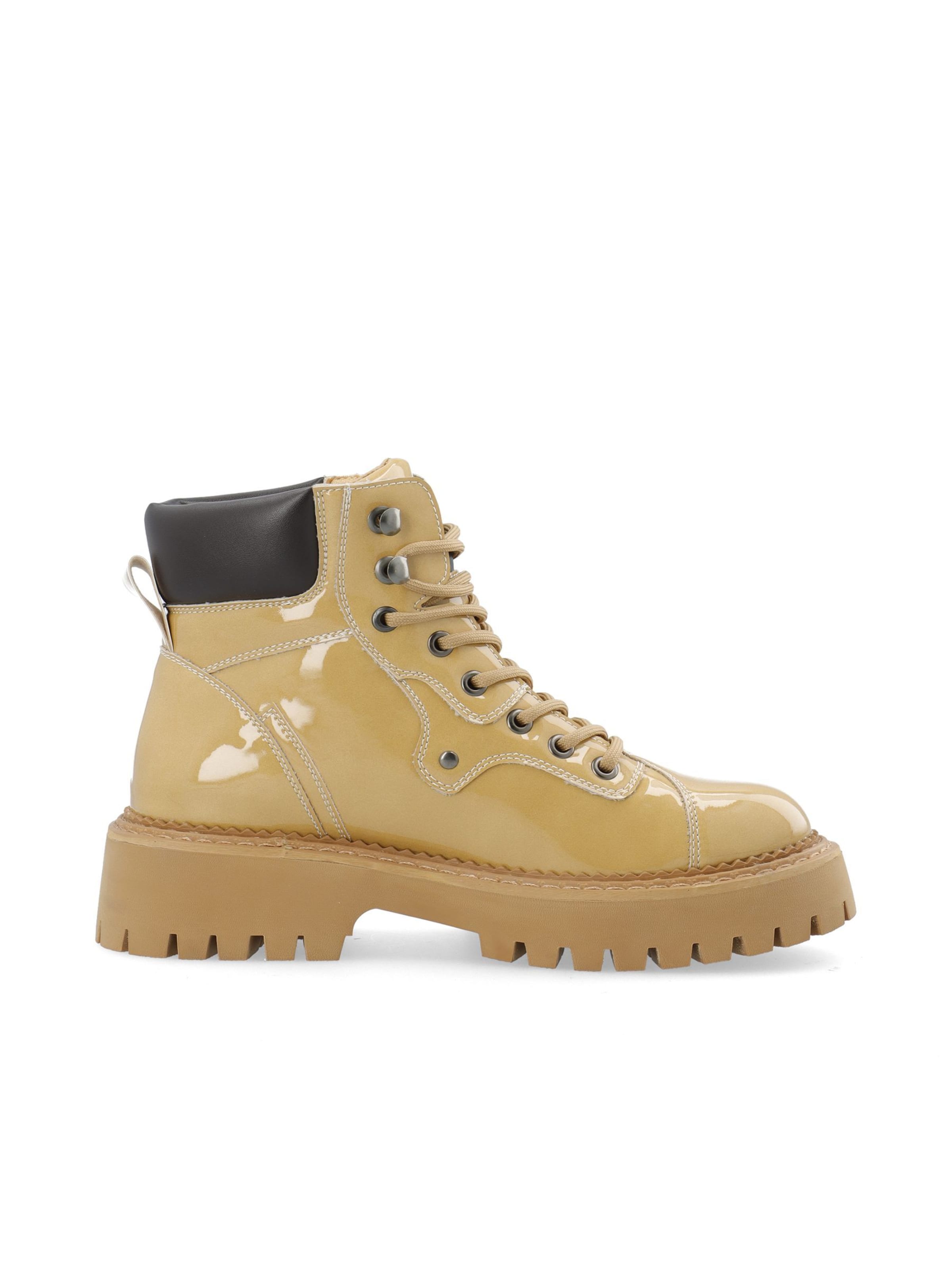 Bottines à lacets Bianco en beige