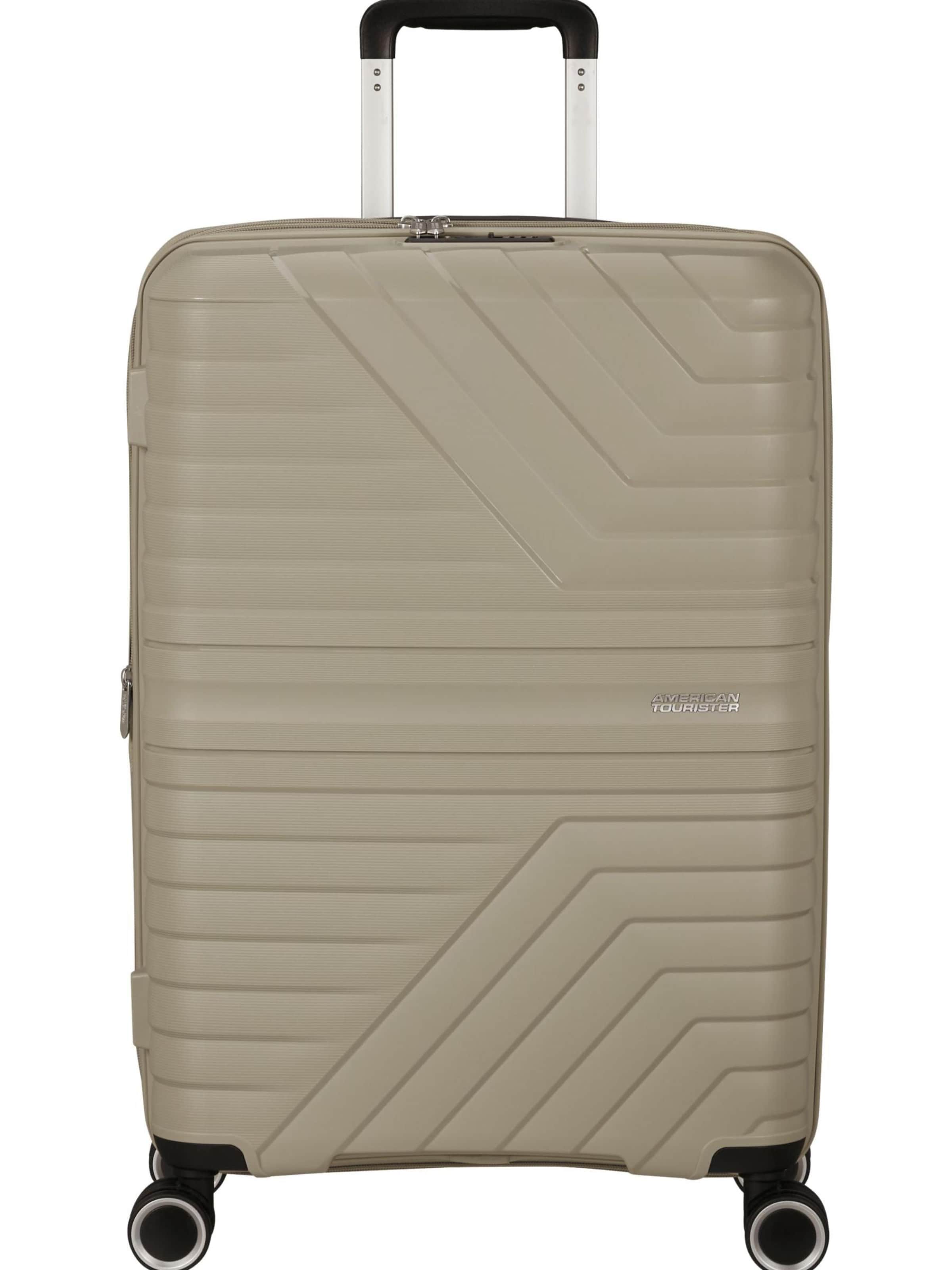 Trolley 'FLYTWIST SPINNER 67/24 TSA EXP' di American Tourister in beige: frontale