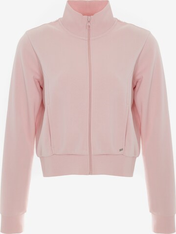 BIG STAR Zip-Up Hoodie 'Chitasana' in Pink: front