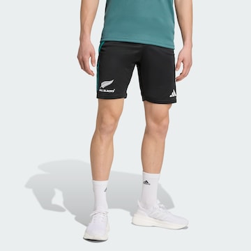 ADIDAS PERFORMANCE Slimfit Sportbroek 'All Blacks' in Zwart: voorkant